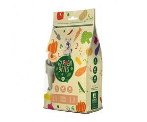 Aperitivos vegetarianos Vegan Bones para perro - Garden Bites - Tamaño: L