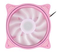 Apertura del Ventilador de Enfriamiento de 12Cm Interior y Exterior LED Rosa Claro Silencioso Ventilador de Enfriamiento RGB para Computadora de Alto