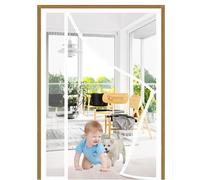 Apertura Lateral Mosquitera Puertas 170x200cm Cierre Magnético De Mosquitera con Instalación Adhesiva Cortina Ventana Exterior Magnética para Cocina Balcon Dormitorio Blanco