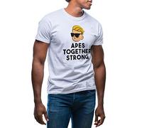Apes Together Strong Wallstreetbets GameStop Camiseta de Hombre Blanca Size M