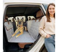 APetsPlanet Funda de asiento de coche para perro para asiento trasero, parte inferior dura, extensor de asiento trasero impermeable para perros, hamaca para mascotas, para coche, camión, SUV, cama
