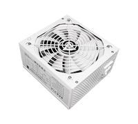 Apevia ATX-PR600W-WH Prestige 600W 80+ Gold Certificado, Cumple con RoHS, Fuente de alimentación Activa PFC ATX para Juegos, Color Blanco