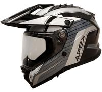 Apex AT300 Everest, casco de aventura XXL female Negro/Gris/Blanco/Gris Claro