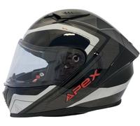 APEX FI100 Valencia Casco, negro-gris-rojo, tamaño L para Hombres