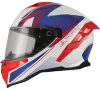 APEX FI200 Madrid Casco, blanco/azul/rojo, Talla XL (61/62)