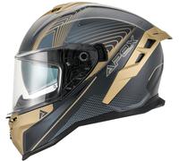 Apex FI200 Madrid, casco integral XS male Mate Negro/Oro/Gris