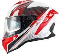 Apex FI200 Madrid, casco integral XXL female Blanco/Rojo/Negro