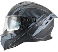APEX FI200 Madrid Casco, negro-gris, tamaño XL para Hombres