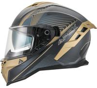 APEX FI200 Madrid Casco, negro-oro, tamaño M para Hombres