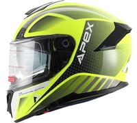 Apex FT300 New York, casco integral L female Amarillo Neón/Negro