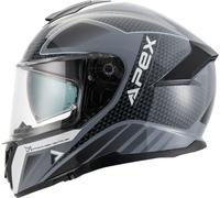 Apex FT300 New York, casco integral XL female Gris/Negro/Blanco