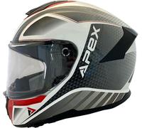 Apex FT300 New York, casco integral XXL female Blanco/Gris/Rojo