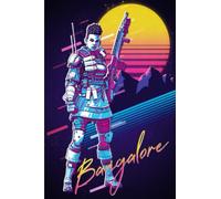 Apex Legends Notebook: Apex Legends - Bangalore 80s RetroWide Ruled, 6x9, 100 Pages, For teens, girls, boys, and adults (Composition Notebooks)