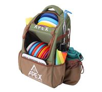 Apex Outdoors Bolsa de Golf de Disco, Mochila de Golf de Disco Grande con Capacidad para más de 21 Discos, Duradera y Ligera con múltiples Bolsillos de Almacenamiento