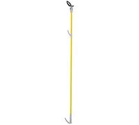 Apex Pinza recogedora metálica doble tenaza de goma agarre firme Amarillo 158 cm