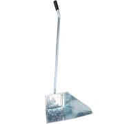 Apex Recogedor de Mango Largo Chapado en Zinc, Metal, Plateado, 30 x 30 x 30 cm