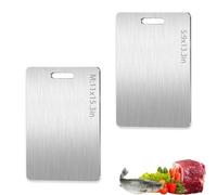 Apex Titanium Cutting Board for Kitchen, Knife-Friendly Cutting Boards Durable, Stainless Steel Double Sided Chopping board, Easy to Clean (S*M)