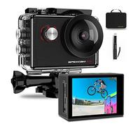 Apexcam Pro Cámara Deportiva 4K 20MP EIS WiFi Action Camera Cámara subacuática Impermeable 40M Micrófono Externo 2.0'LCD 170° Gran Angular 2.4G Remoto 2 baterías de 1200mAh y Otras