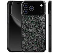 Apexcarbon Forged Carbon Fiber Phone Case for iPhone 17 Pro Max, New Ultra-Slim Case with Caseless Touch Feeling, With Magnetic Charging, All-Inclusive, Shockproof, Lightweight (Green,17 Pro Max)