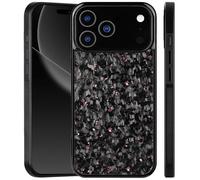 Apexcarbon Forged Carbon Fiber Phone Case for iPhone 17 Pro Max, New Ultra-Slim Case with Caseless Touch Feeling, With Magnetic Charging, All-Inclusive, Shockproof, Lightweight (Pink,17 Pro Max)