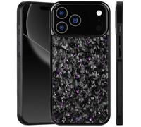 Apexcarbon Forged Carbon Fiber Phone Case for iPhone 17 Pro Max, New Ultra-Slim Case with Caseless Touch Feeling, With Magnetic Charging, All-Inclusive, Shockproof, Lightweight (Purple,17 Pro Max)