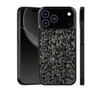 Apexcarbon Forged Carbon Fiber Phone Case for iPhone 17 Pro Max, Ultra-Slim All-Inclusive Protective Cover, Magnetic Wireless Charging,Caseless Touch Feeling,Shockproof Lightweight (17 Promax,Gold)
