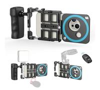 APEXEL Kit de Aparejo de vídeo para iPhone con Bluetooth magnético, Funda de Carga de 2500 mAh, Adaptador de Filtro de 67/37/17 mm, Adecuado para iPhone 16/15/14, y Otros teléfonos móviles