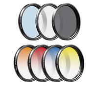 APEXEL Lente de Filtro para Teléfono móvil de 52 mm, Kit de Filtros 7 en 1, 4 Filtros Graduados, CPL, ND32, Filtro Estrella, Adecuado para iPhone 17/16/15... Samsung, Google Pixel, Xiaomi, etc