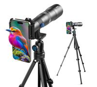 APEXEL Lente súper teleobjetivo 50X, Longitud Focal de 720 mm, Captura Profesional y artística para Vida Silvestre, Deportes, conciertos