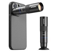 APEXEL Teleobjetivo Compacto de 10 x para Smartphone y Objetivo Macro de 200 mm con Clip Universal, Objetivo Profesional FMC ED, Adecuado para iPhone 16 Pro