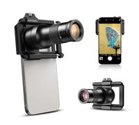 APEXEL Teleobjetivo HD 6X con Enfoque Fijo y Clip Universal Mejorado, Objetivo Macro de teléfono móvil de 150 mm, Kit de Lente de teléfono móvil con Doble función, Adecuado para la mayoría de