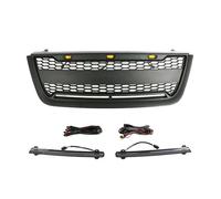 APEYCRX Coche Delantero Rejilla para para Expedition 2003 2004 2005 2006 Parrilla con Luces LED Modificación del Parachoques Delantero