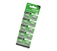 APGLSXY 1 hoja LR1130/AG10 Pilas de botón Solución de energía estable para calculadora de juguetes remotos, relojes y electrónica pequeña, baterías de larga vida útil