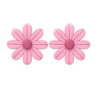 APGLSXY 1 par de accesorios de silicona para auriculares con clip decorativo para auriculares, personalización elegante, 7 cm de diámetro, colorido dije de flor