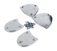 APGLSXY 1 par de placas de talón de metal para zapatos de baile de aleación con agarre mejorado y sonido claro para artistas profesionales bailarines placa de talón de metal para zapatos de claqué