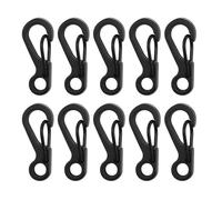 APGLSXY 10 mosquetones pequeños de aleación de aluminio para camping, viajes, senderismo, llaveros duraderos con mosquetón pequeño