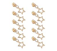 APGLSXY 10 tiradores de cremallera #3# 5 de repuesto para cremalleras de bobina de nailon para equipajes, chaquetas, bolsos, bolsas, pestañas de repuesto, dorado claro, D