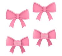 APGLSXY 4 diademas de silicona flexible para decoración de auriculares y quitar bonito detalle de mariposa, colorido lazo para auriculares