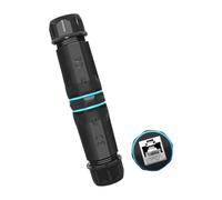 APGLSXY Acoplador RJ45 CAT6, resistente al agua IP68 macho a hembra para una transferencia de datos segura en entornos hostiles, conector Ethernet de 10 Gbps resistente