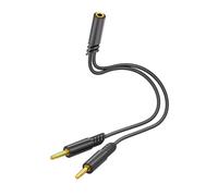 APGLSXY Adaptador divisor de música y micrófono de alta fidelidad para auriculares que garantiza una comunicación estable para reuniones de juegos, adaptador compatible