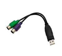 APGLSXY Adaptador USB a doble teclado, cable adaptador para teclados, Plug and Play, compatible con convertidores dobles de ventana