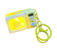 APGLSXY Adorable llavero con colgante para microondas y lavadora, para regalar y organizar con luz, f, Yellow