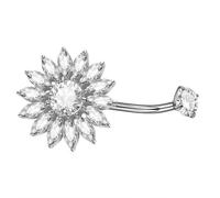 APGLSXY Anillos para ombligo fáciles de combinar con tu propio encanto, textura de aleación para entusiastas de la moda moderna, piercing de ombligo con flores, One Size, como se describe, como se