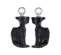 APGLSXY Asas de agarre de ejercicio con anillos de metal para máquinas extraíbles y entrenamientos de cable con forma ergonómica y agarre de mano fuerte para entrenamiento