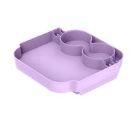 APGLSXY Bandeja de servir lavable con anillos fijos y zonas de comida para comidas al aire libre, 61 cm, estructura práctica, bandeja multiusos para saco de arena