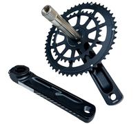 APGLSXY Bielas redondas para bicicleta Mountian Bike de 165 mm con plato doble 34T-50T para carretera de 9/10/11 velocidades para ciclismo