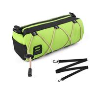 APGLSXY Bolsa impermeable para manillar de ciclismo con correa de hombro desmontable y banda elástica de almacenamiento para bicicleta de montaña