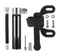 APGLSXY Bomba portátil de aleación de aluminio para neumáticos de bicicleta, 120 PSI, bolas de bomba con aguja, se adapta y válvulas, infladores de aire para bicicletas