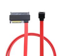 APGLSXY Cable de datos para carcasa de ordenador SFF-8482 en forma de L a puerto hembra 7P de 0,5 m para uso limpio de enrutamiento de cables internos y gestión organizada de la bahía de