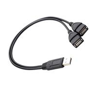 APGLSXY Cable divisor USB Y para cargar 2 en 1 macho a 2 USB 2.0 hembra, extensor de carga de datos, adaptador dividido de transferencia de datos